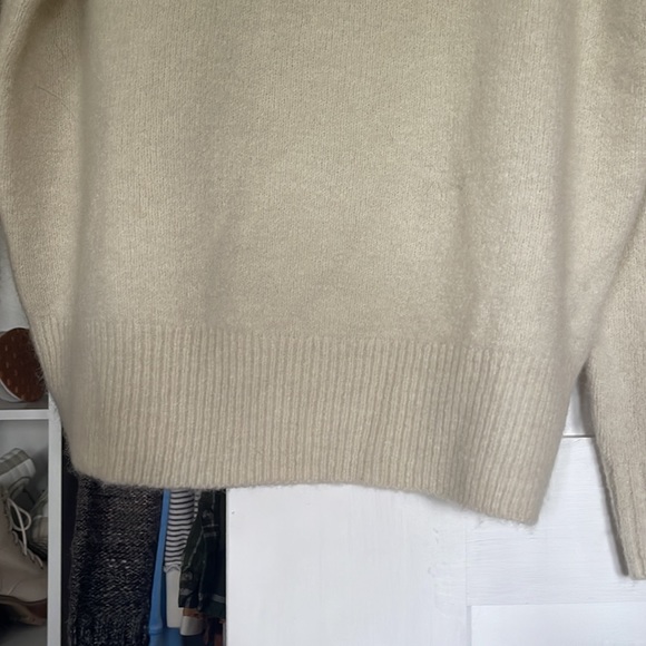 Madewell Dillon Mock neck Pullover sweater cream XS - Picture 6 of 9